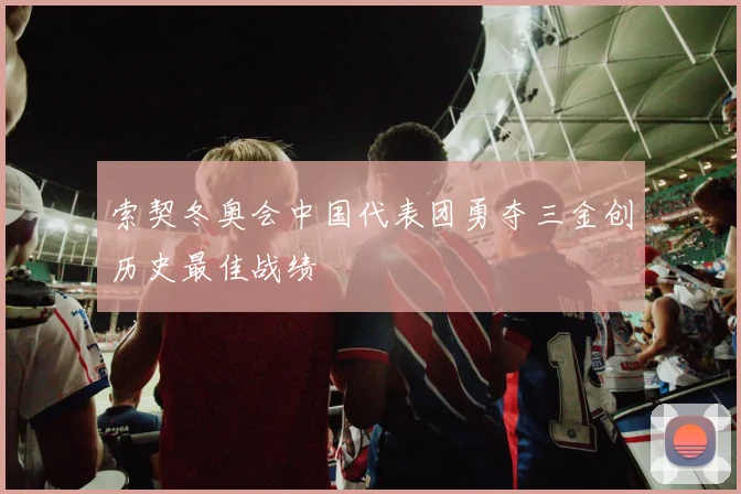 索契冬奥会中国代表团勇夺三金创历史最佳战绩
