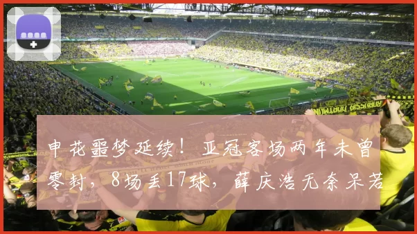 申花噩梦延续！亚冠客场两年未曾零封，8场丢17球，薛庆浩无奈呆若木鸡_防守_联赛_赛季